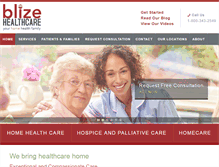 Tablet Screenshot of blizecare.com